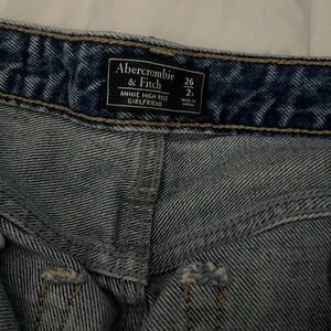 annie high rise girlfriend pants abercrombie